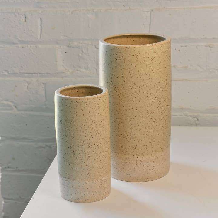 Little Fire Ceramics - Wholesale Vase - Medium Jacqueline Vase in Speckled Clay
