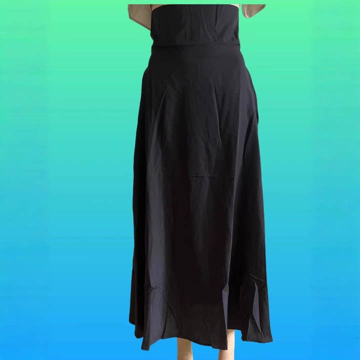 SALINA TRADING INC - Wholesale Skirt - Women's - Women Casual Solid Color Loose Pleated Long Skirt6