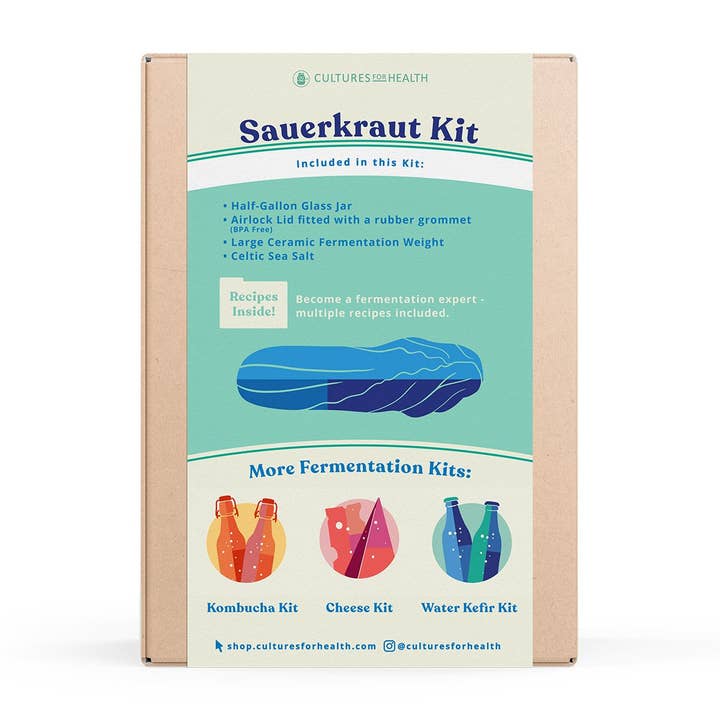 Cultures for Health - Wholesale DIY Food Kit - Sauerkraut Kit (6 Count Case Pack)1