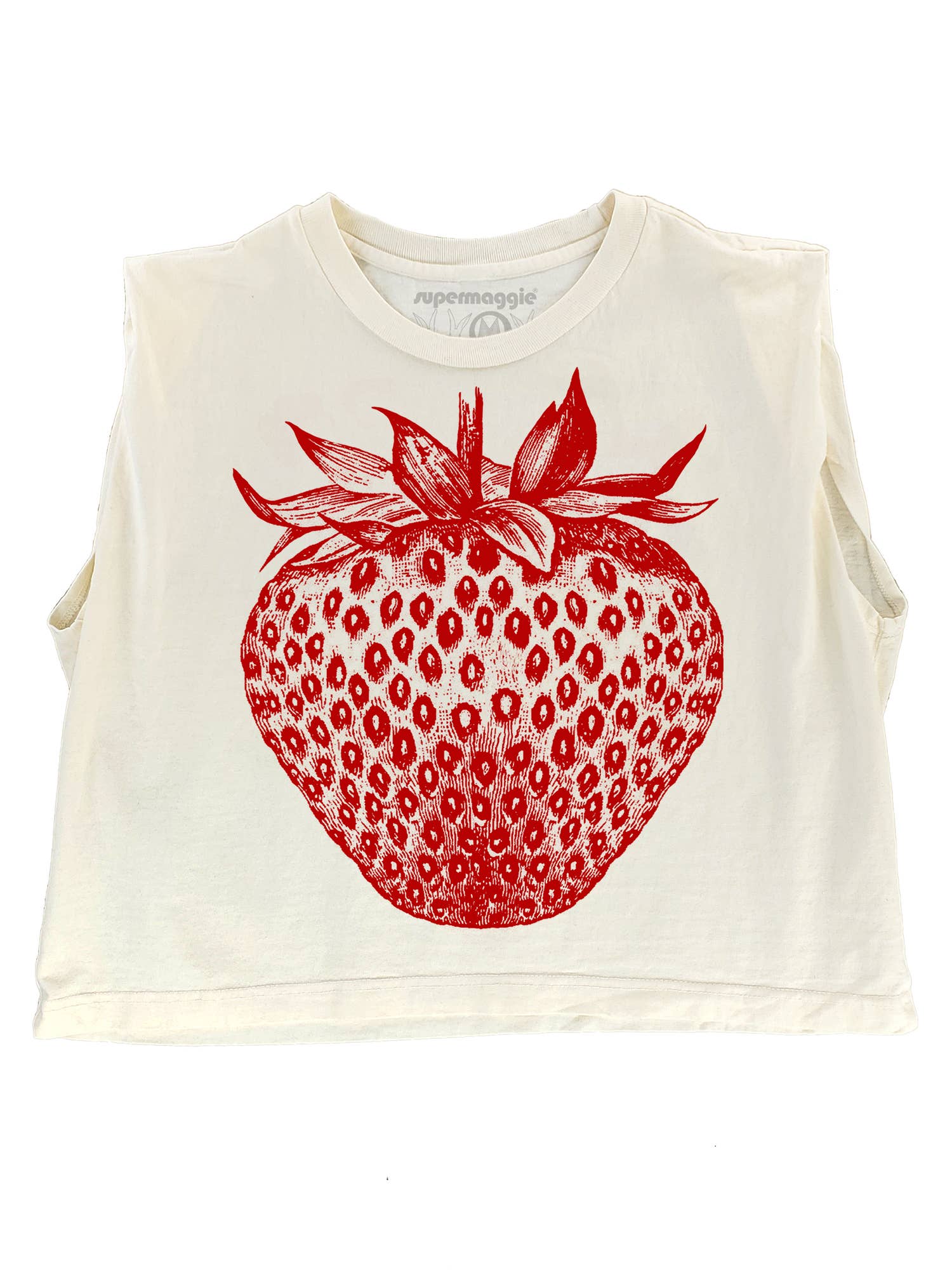 Supermaggie @ Faire - Wholesale T-Shirt (Graphic) - Women's - Strawberry Maisie Heavyweight Muscle Tee2