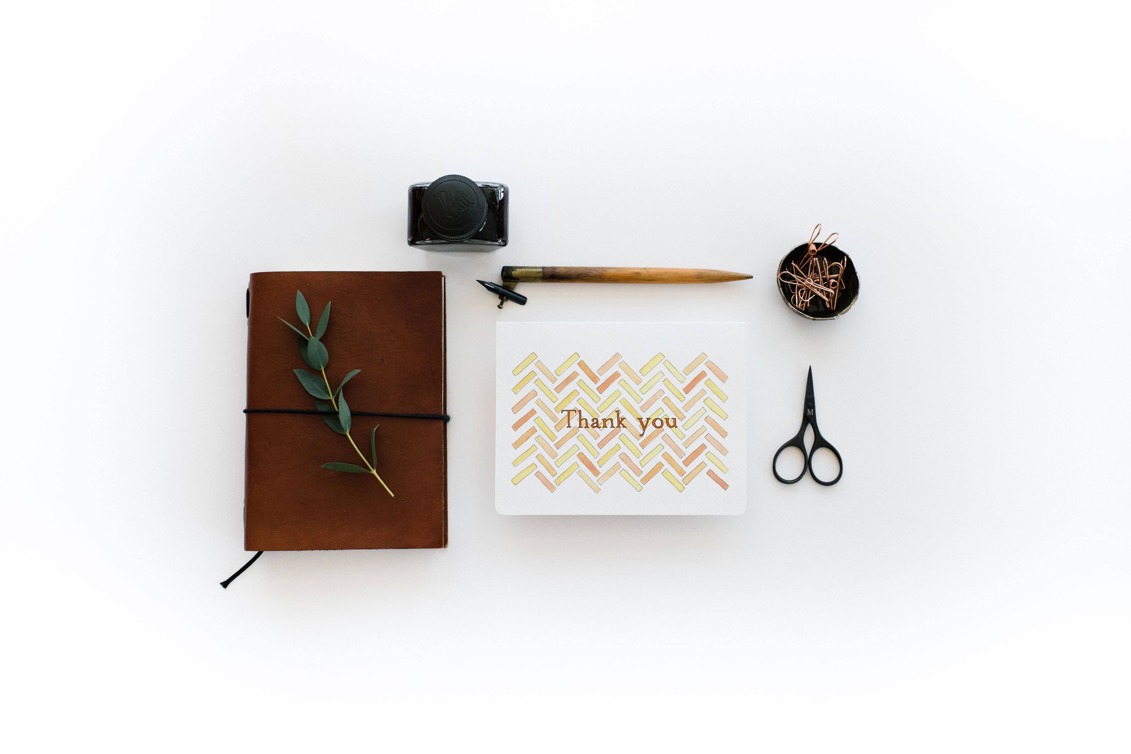 Gotamago - Wholesale Thank You Card - Herringbone Thank You Card Set of 62