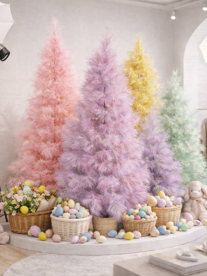 Fausse fourrure, pampas, arbre printanier — stylisme pour boutiques et événements pour la vente par Cwpco