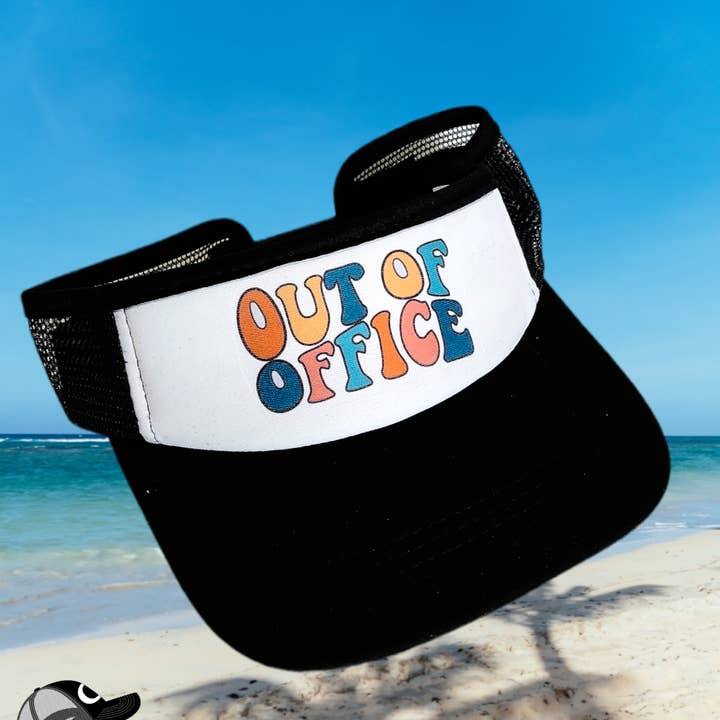 The Candy Collections – wholesale Visor – Women's – Out of office ooo vacation visor beach gone fishing boat hat