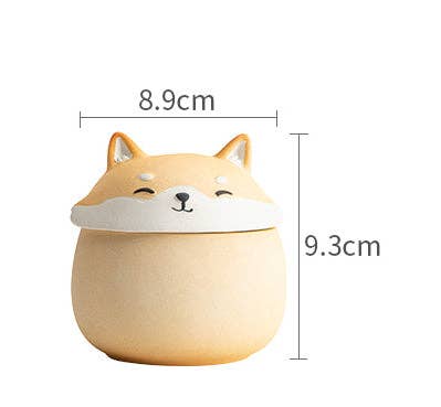 Gohobi （We cover U.S. import duties） – wholesale Food storage container – Gohobi Shiba Inu Dog Mini Portable Travel Tea Jar Stroage20