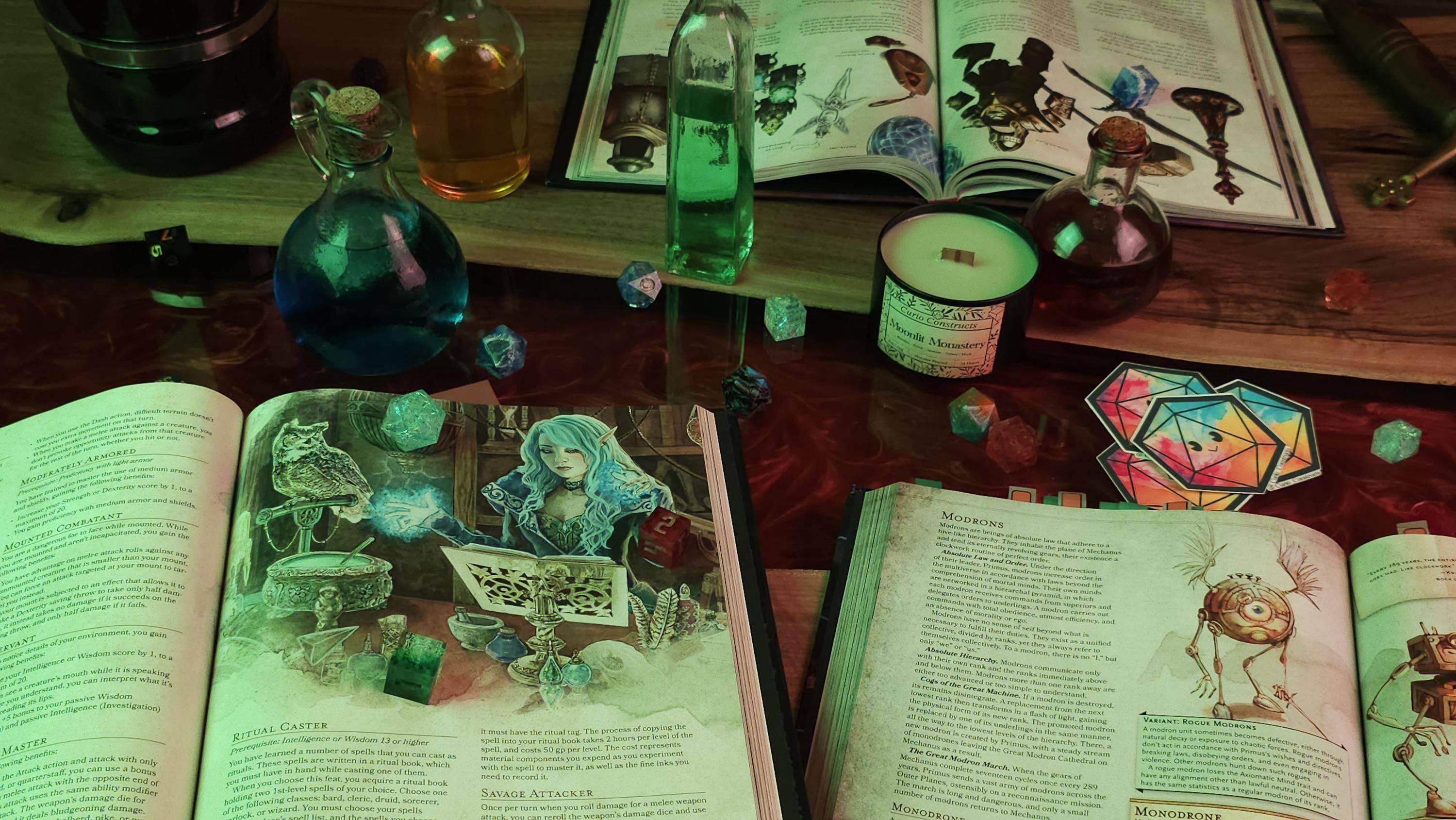 Curio Constructs - Wholesale Jar/Filled Candle - Moonlit Monastery | Fantasy Soy Wax Wood Wick Candle1