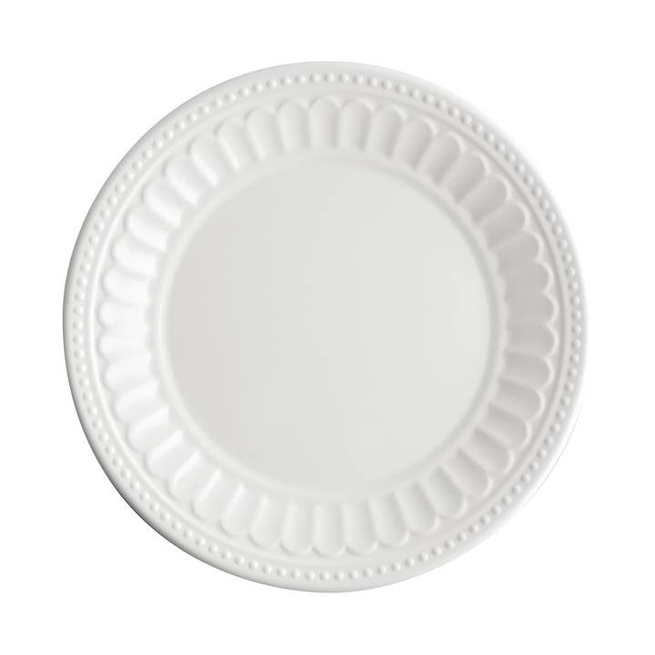 Chateau 9" Melamine Plate, White for wholesale by Supreme Housewares