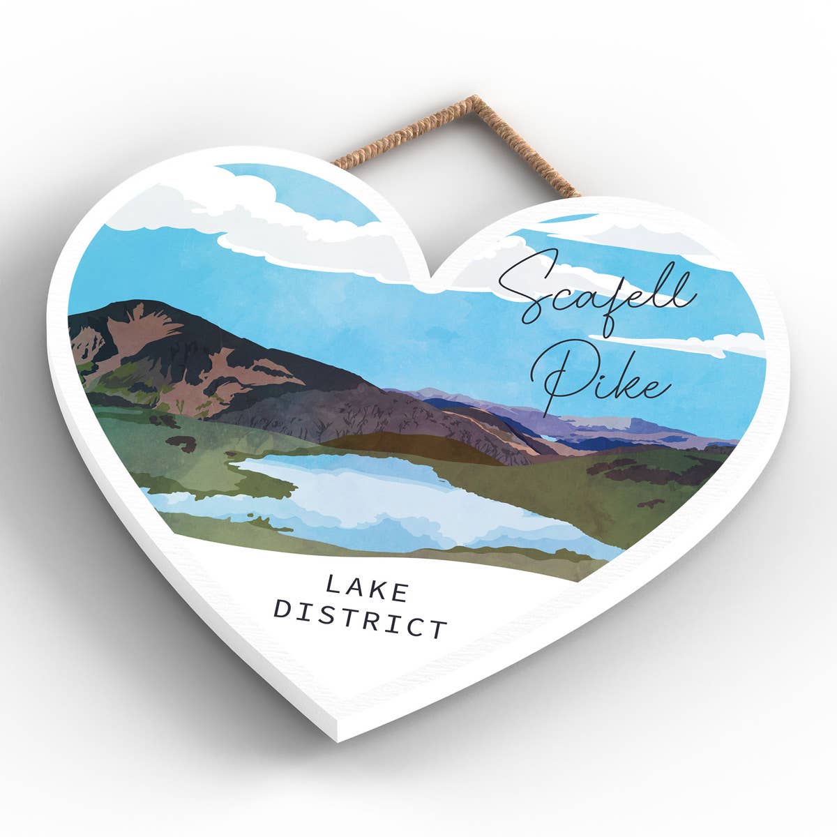 Vivid Squid Wholesale – wholesale Art print – P6544 - Scaffel Pike Mountain Illustration The Lake District3