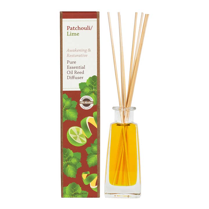SunLeaf Naturals - Wholesale Reed Diffuser - 3 oz Reed Diffuser - Patchouli Lime