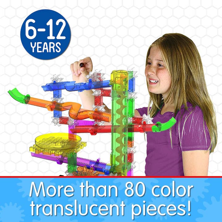 The Learning Journey - Wholesale Building Set - Kids - Techno Gears Marble Mania - Zoomerang 2.0 (80+ pcs)