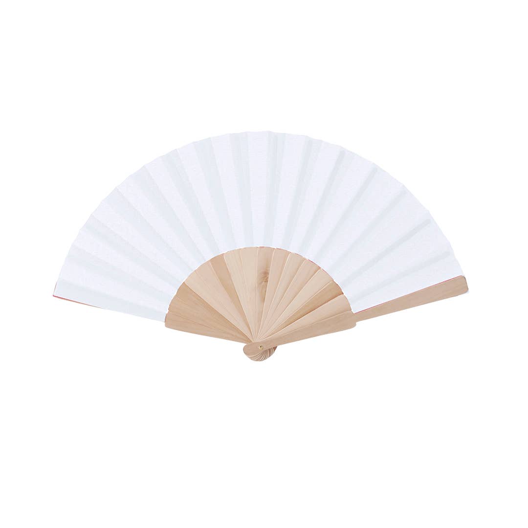 Fustik – wholesale Handheld folding fan – Customized Wooden Fan with Printed Colored Fabric2