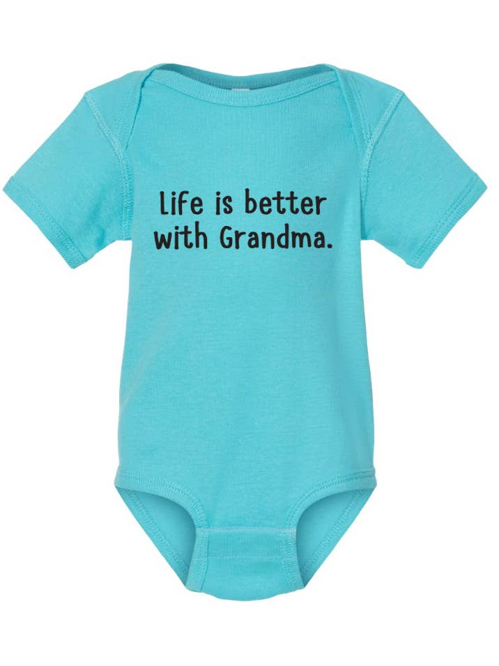 ellembee gift – wholesale Overall - Baby – Livet är bättre med mormor/farmor | tryckta babybodys