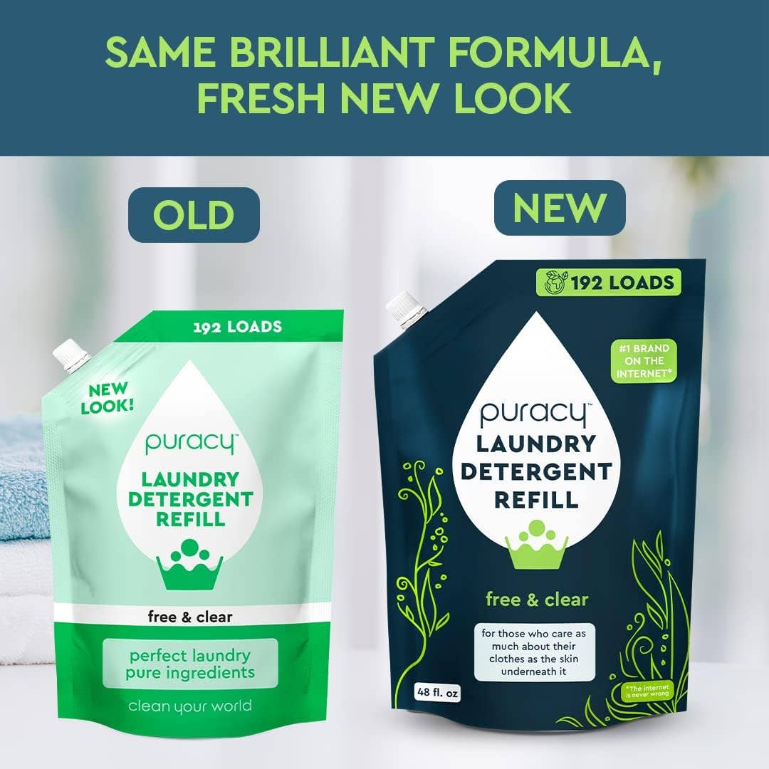 Puracy - Wholesale Laundry Detergent Powder/Pods - Puracy Natural Laundry Detergent 48oz Refill (concentrate)7