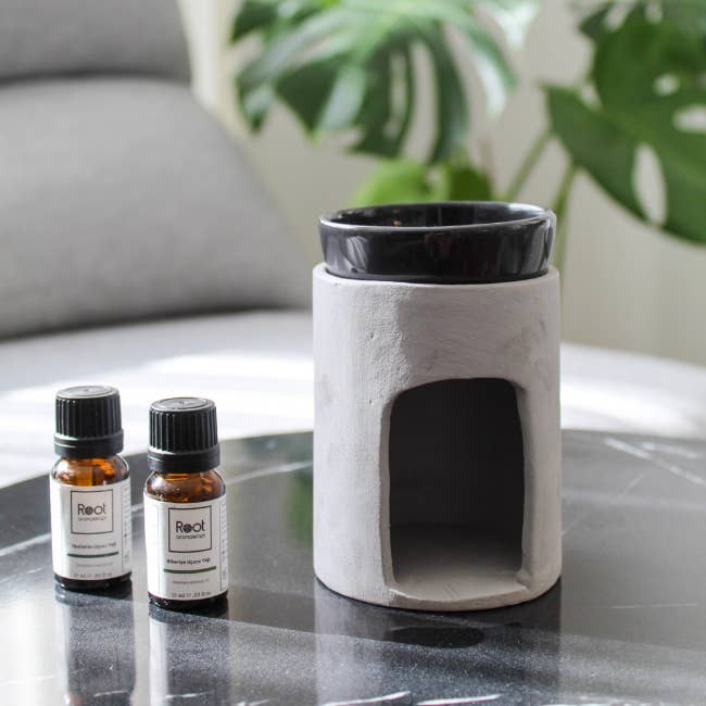 Aquecedor de óleo cinzento modelo torre por atacado de Root Aromaterapi