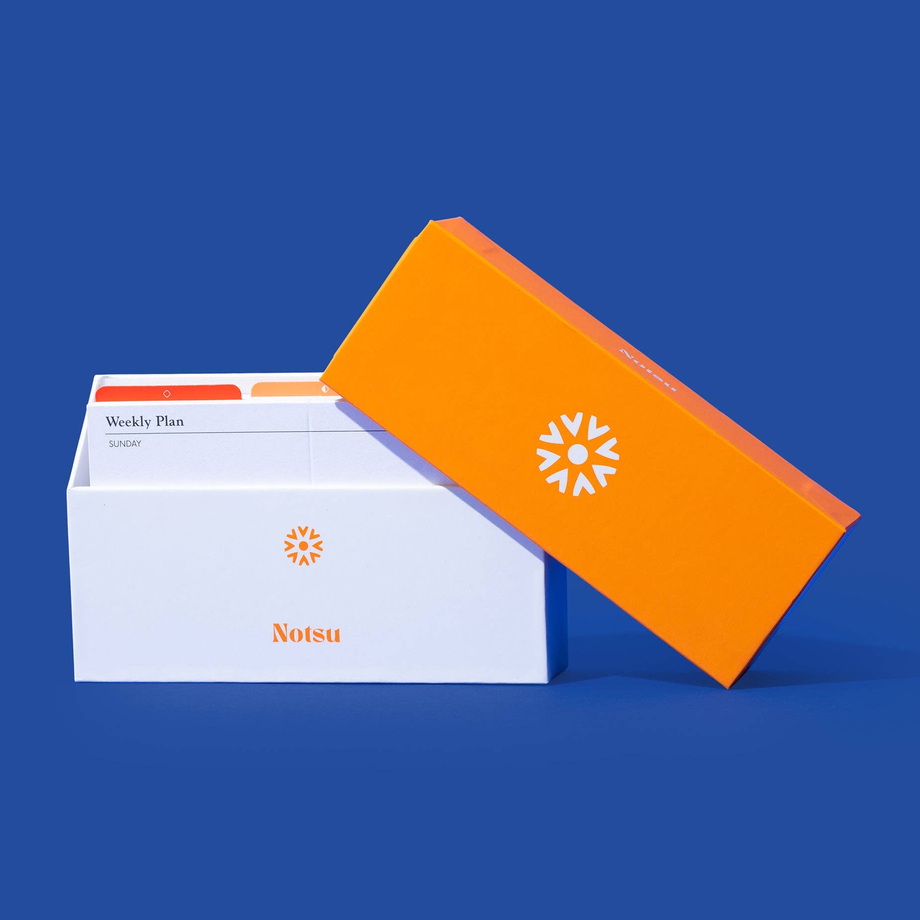 Notsu - Wholesale Stationery/Notecard Set - To Do List Scored Index Card Case | Dividers and Stand 3x54