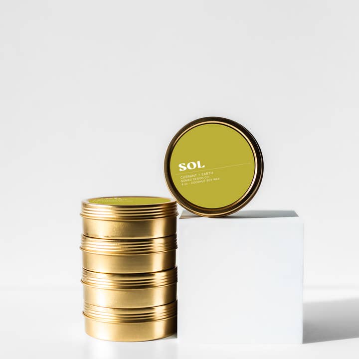 Nomad Design Co - Wholesale Travel candles - Sol Travel Tin Candle2