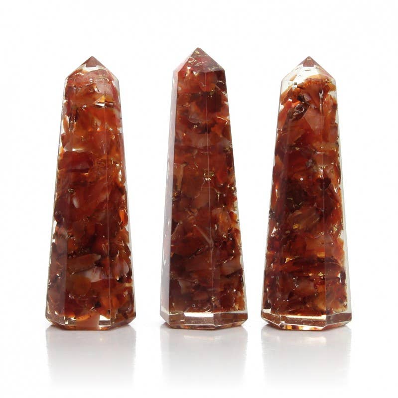 UniArt – wholesale Andlig sten/kristall – Orgonit spets med naturliga stenar, 6,5 cm hög1