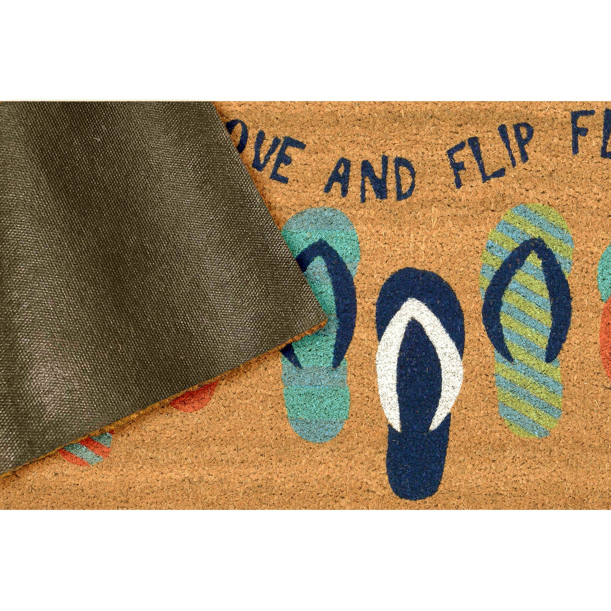 Liora Manne - Wholesale Door Mat - Natura Flip Flops Outdoor Mat4