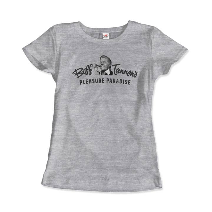 Art-O-Rama Shop - Wholesale Screen Printed T-Shirt - Unisex - Biff Tannen's Pleasure Paradise Dusted Logo - Back to the Future T-Shirt6