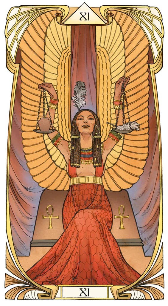 Cardshouse – wholesale Tarot cards – Egyptian Art Nouveau Tarot Cards Lo Scarabeo3