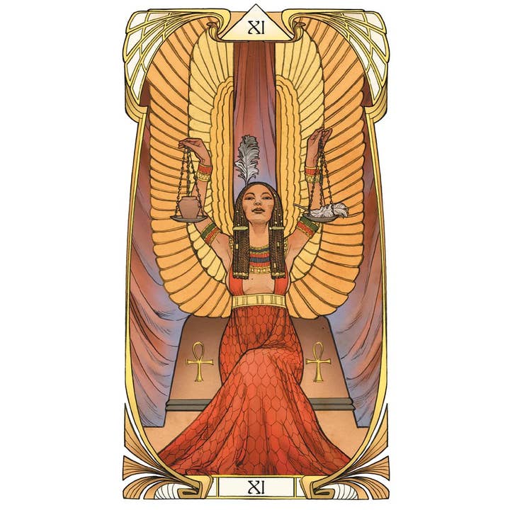 Cardshouse – wholesale Tarot cards – Egyptian Art Nouveau Tarot Cards Lo Scarabeo3