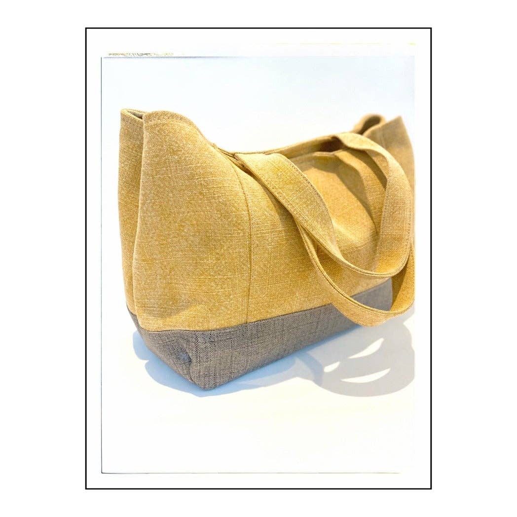 MARTINAS HOME - Wholesale Tote Bag - Women's - MIA LINEN TOTE MUSTARD3