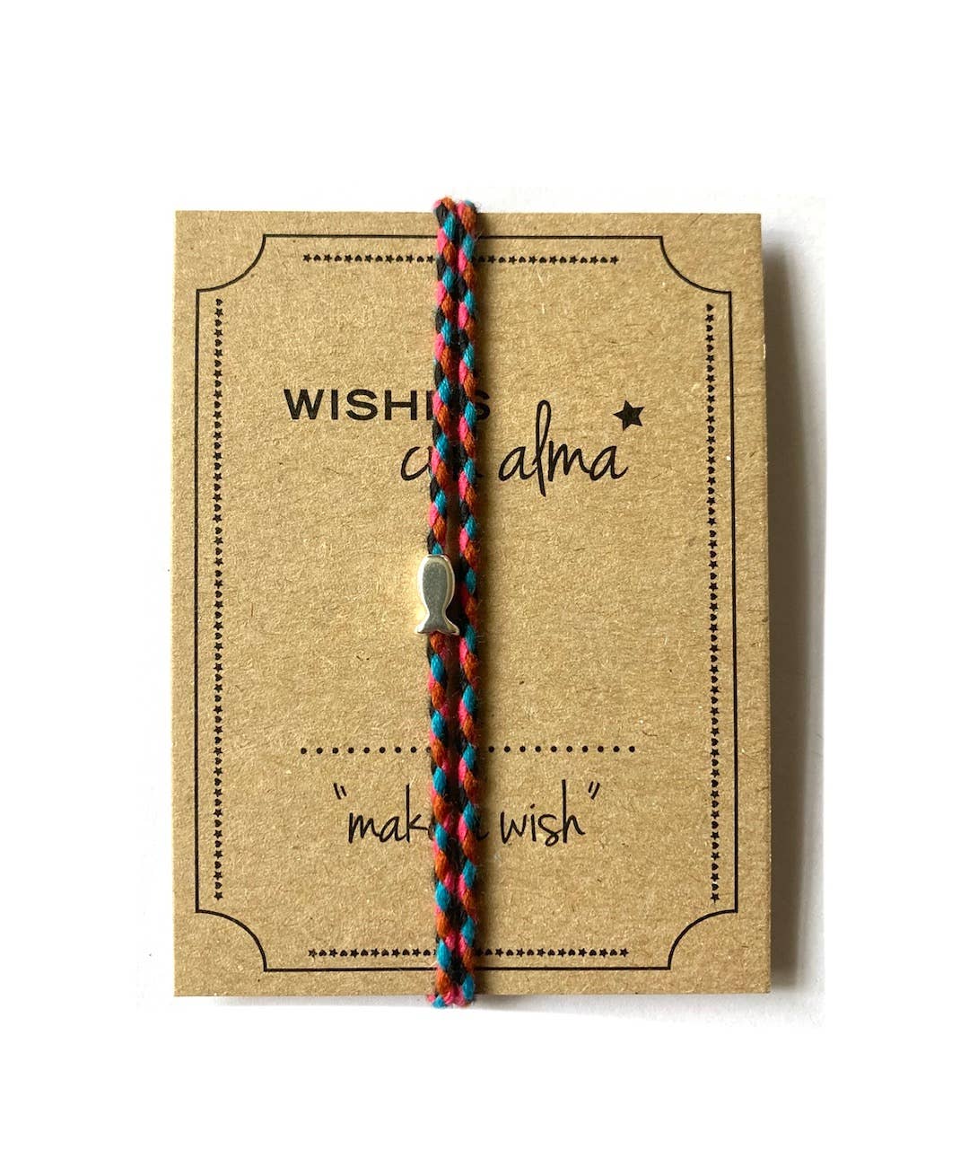 MundoconAlma* - Wholesale Woven/Braided Bracelet - Fish bracelet in braided cord - Make a Wish · Fiesta2