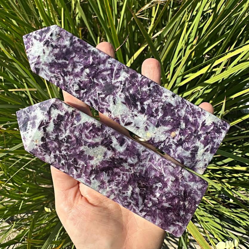 The Crystal Tabby - Wholesale Spiritual stone/crystal - Lepidolite Polished Tower1