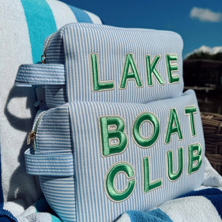 KENZKUSTOMZ - Wholesale Pouch - Women's - Lake - Blue Seersucker Large