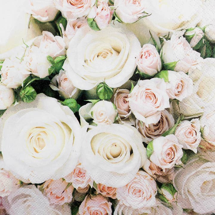 Servilletas de cóctel rosas románticas para venta al por mayor de Home Fashion - Carl Dietrich GmbH