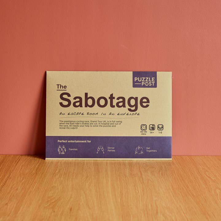 Puzzle Post Games - Wholesale Board Game - Escape Room | Puzzle Game | Board game | The Sabotage