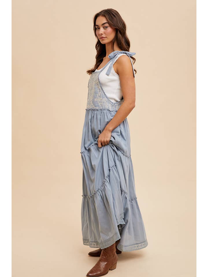 In Loom - Wholesale Dress - Women's - EMBROIDERED APRON DRESS