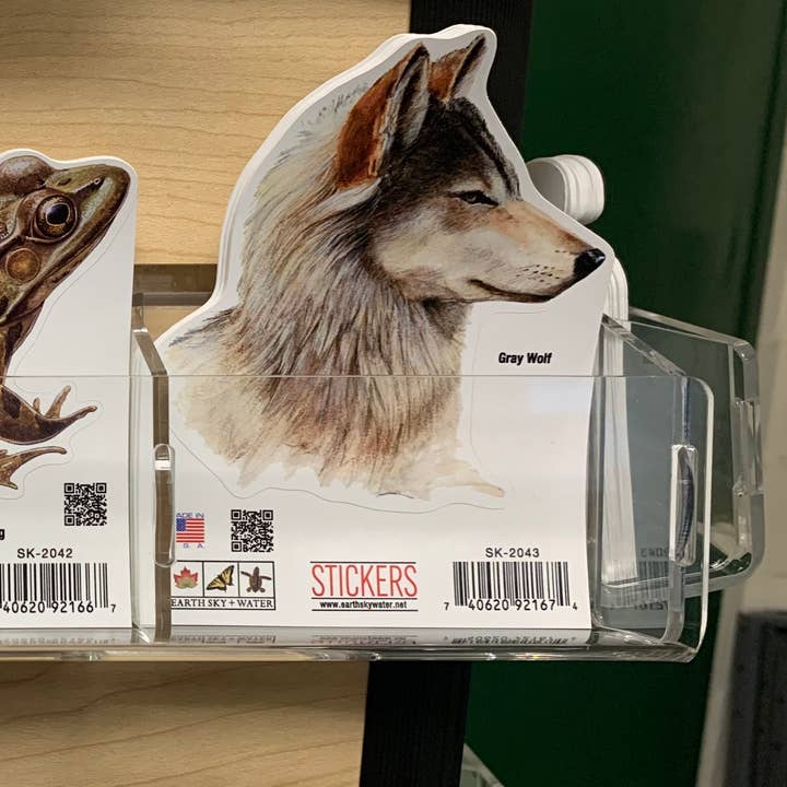 Earth Sky + Water - Wholesale Retailer Display - Paper & Novelty - #8075: Slatwall Plexiglass Shelf for Series SK-2000 Stickers0