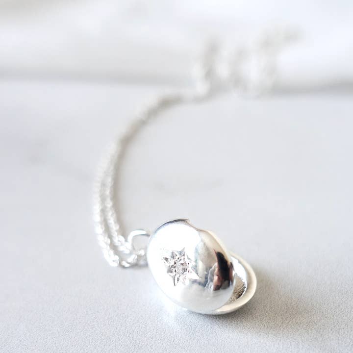 Colgante Estrella del Norte y Cadena de Plata de Ley Italiana para venta al por mayor de Andromeda Bijoux