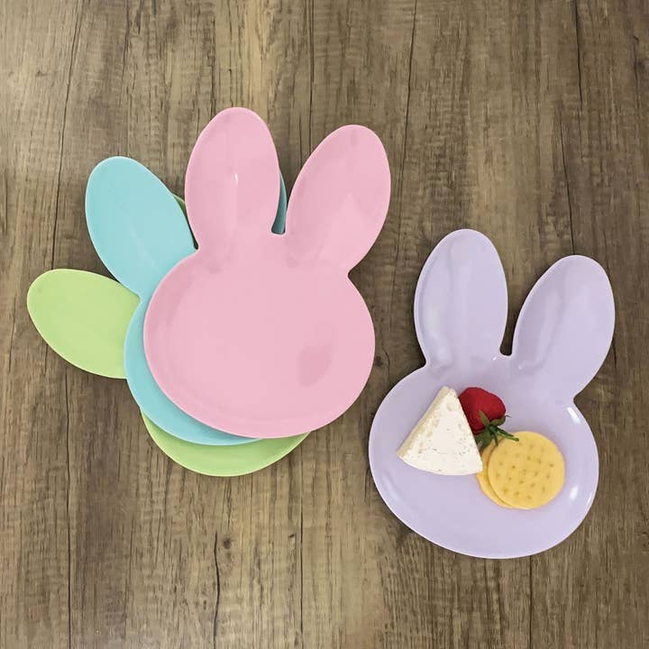 Supreme Housewares - Wholesale Dinner Plate - Easter Melamine 10" Bunny Plate, Multicolor2