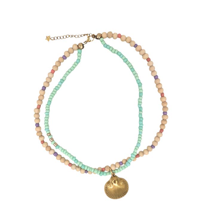 Ketting Zonnige Schelp voor wholesale door Feestbeest-kids