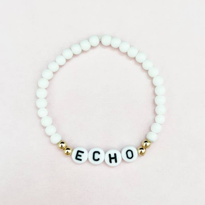 Bracelet en perles avec perles en métal doré pour la vente par cutieCHEWS