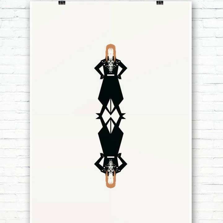 Goblin King. A David Bowie inspired Art Print for wholesale by EYE FOR LONDON PRINTS