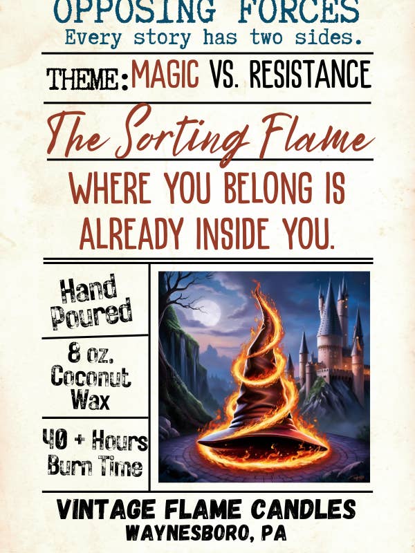 La Llama Clasificadora (Magia) - Colección Fuerzas Opuestas para venta al por mayor de The Vintage Flame Candles