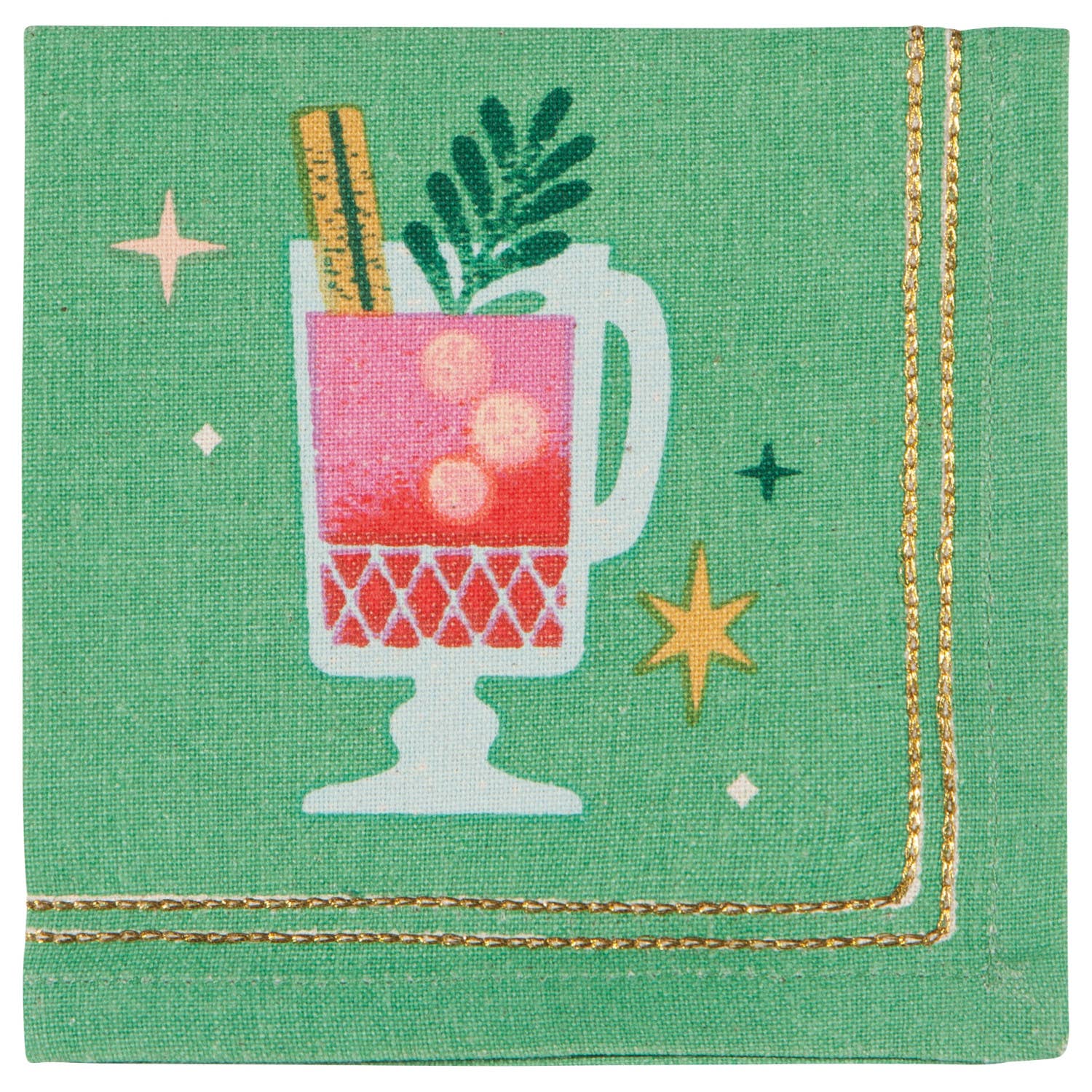 Danica Jubilee - Wholesale Dinner & Cloth Napkin - Spirits Bright Christmas Cocktail Napkins Set of 44