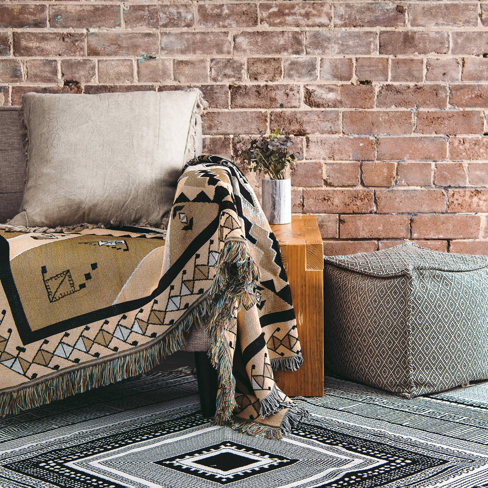 HENDEER - Wholesale Picnic Blanket - 'Nowhere Man' Woven Picnic Rug/Throw23