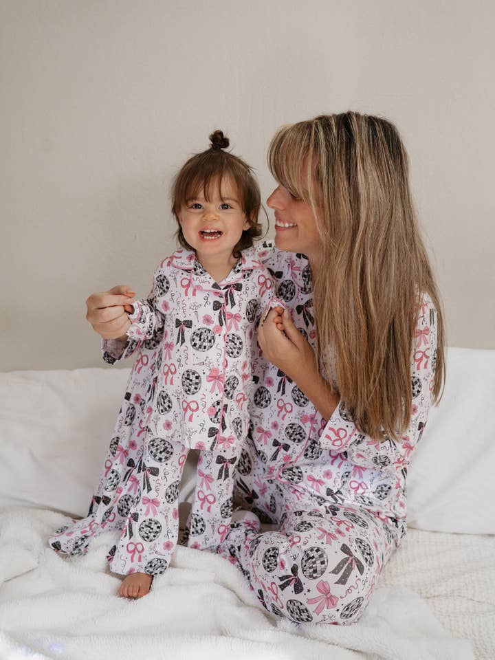 Dream Big Little Co. - Wholesale Sleepwear Set - Kids - MIDNIGHT DISCO DARLING DREAM GIRL'S FLARE SET2