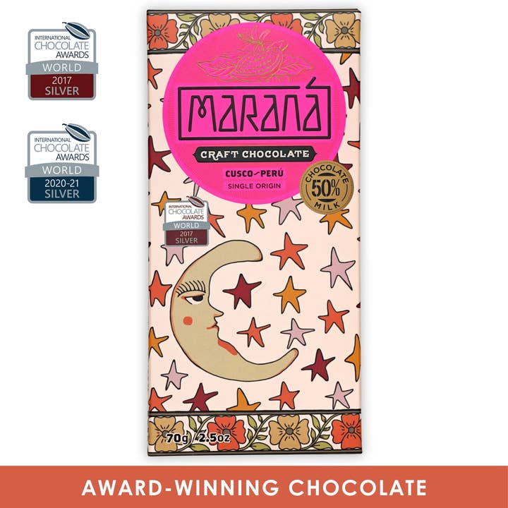 Bar & Cocoa Chocolate - Wholesale Chocolate Bar - MaranĂ¡ Milk Chocolate Bar Cusco 50% (Peruvian Chocolate)2