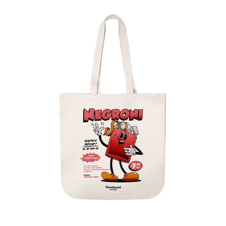 Negroni Organic Spring Tote Bag for wholesale by Weekend Concept