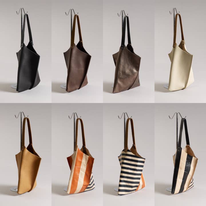 REMOVED BRAND - Wholesale Tote Bag - Women's - Leather Wedge tote 16” - various colors