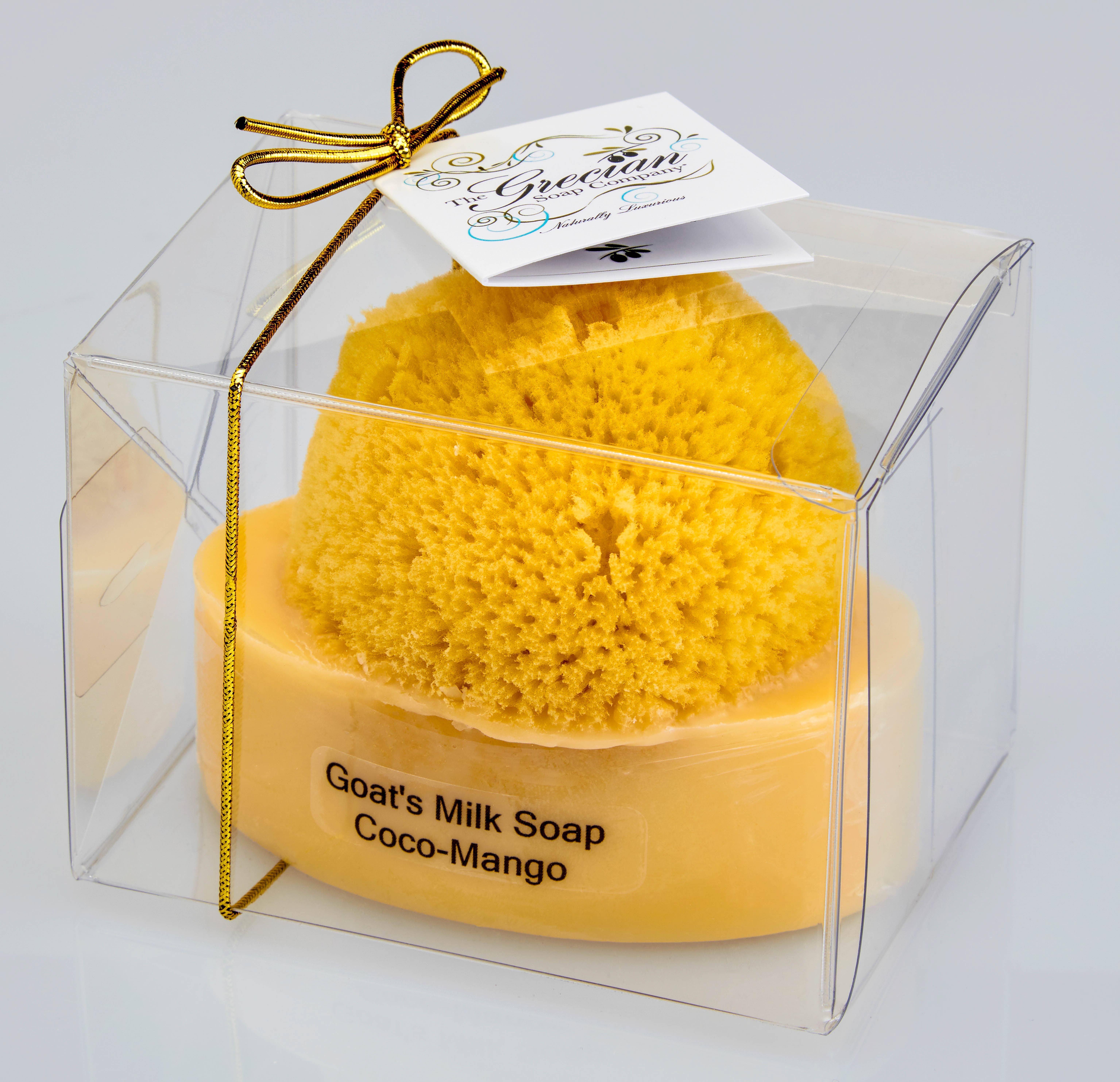 The Grecian Soap Company - Wholesale Bar Soap - Goat Milk Natural Exfoliating Soap Bar with Sea Sponge7