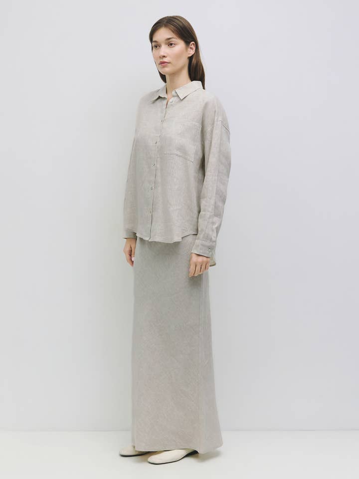 MOD REF - Wholesale Skirt - Women's - The Andie Skirt | Linen Maxi Skirt