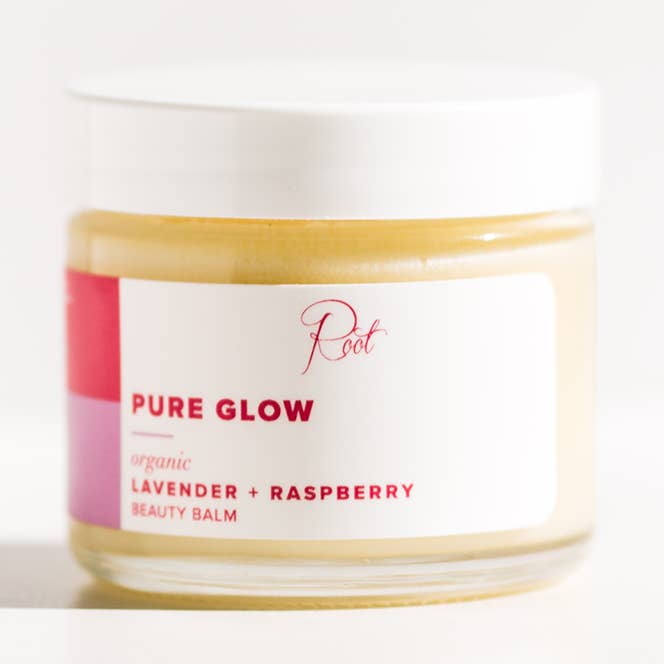 Pure Glow Lavender + Raspberry Organic Beauty Balm for wholesale by Root