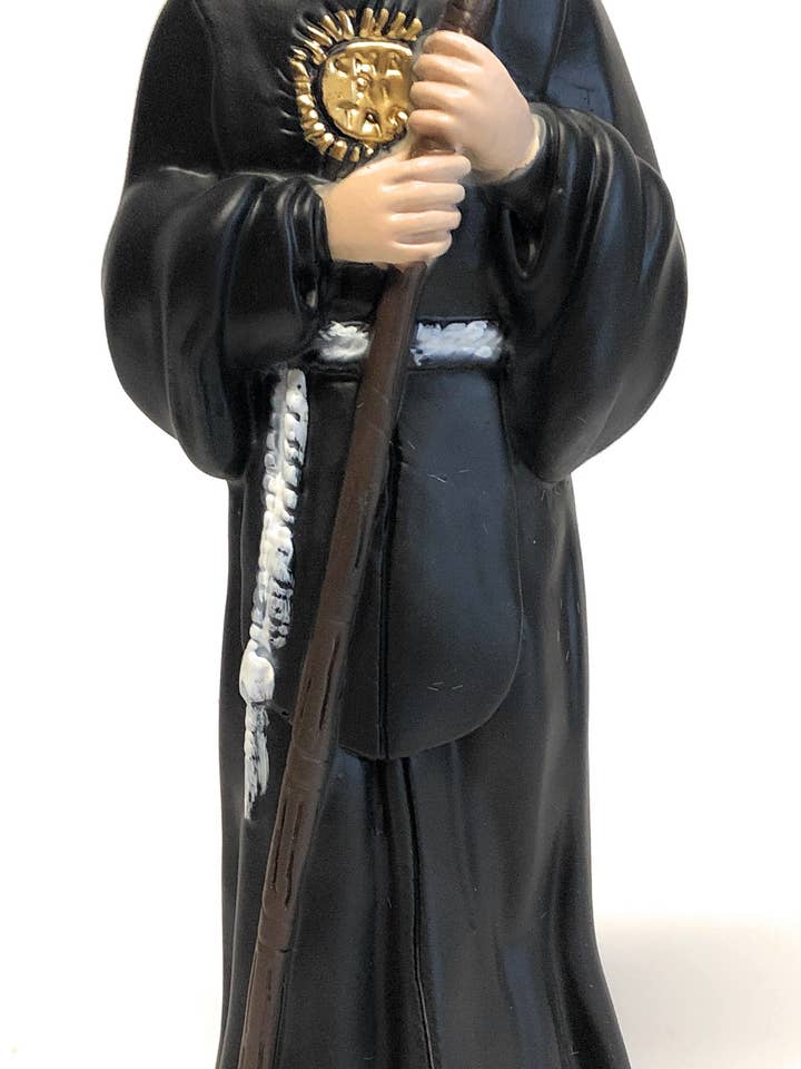 Saint Francis of Paola statue 30 cm in plaster for wholesale by Costa Articoli Religiosi