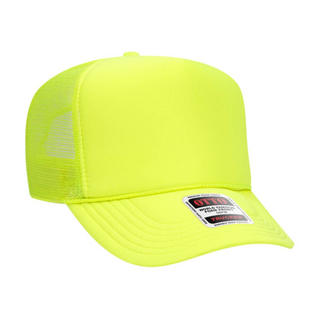 Fashion City - Wholesale Trucker Hat - Unisex - Solid Color OTTO 5-Panel Foam Mesh Back Trucker Hat61