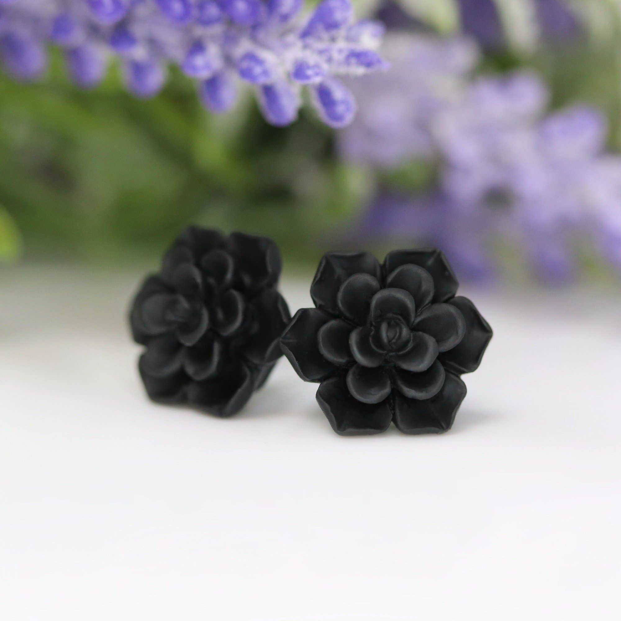 Pretty Smart - Vente Clous d'oreille - Boucles d'oreilles à tige succulentes, 13 mm13